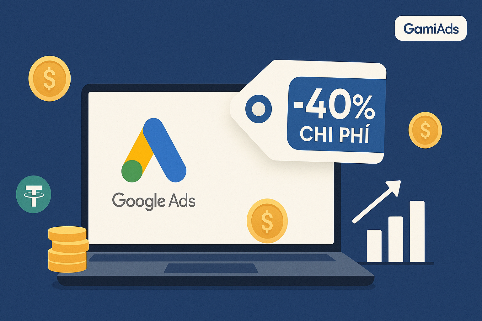 Tài khoản Google Ads chiết khấu quảng cáo game bài 1