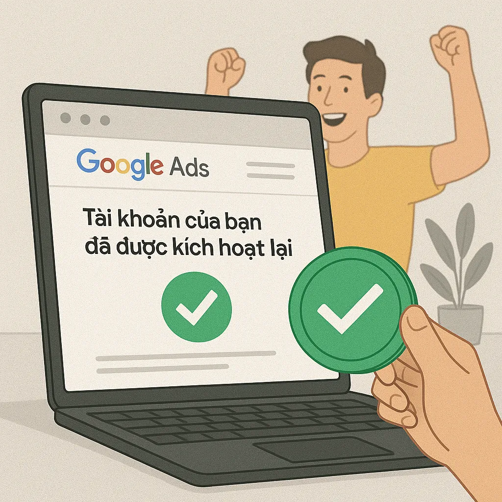 Khôi Phục Tài Khoản Google Ads Thành Công
